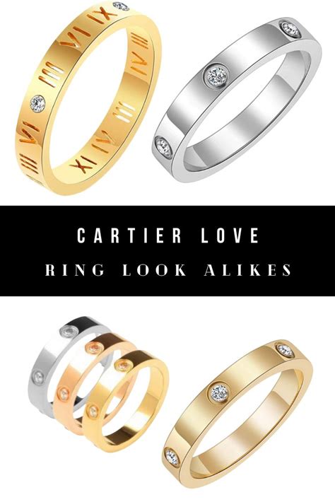 cartier love ring silver dupe|cartier look alike ring.